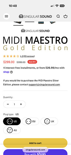 MIDI Maestro Gold Edition the Easy, Customizable MIDI Foot Controller