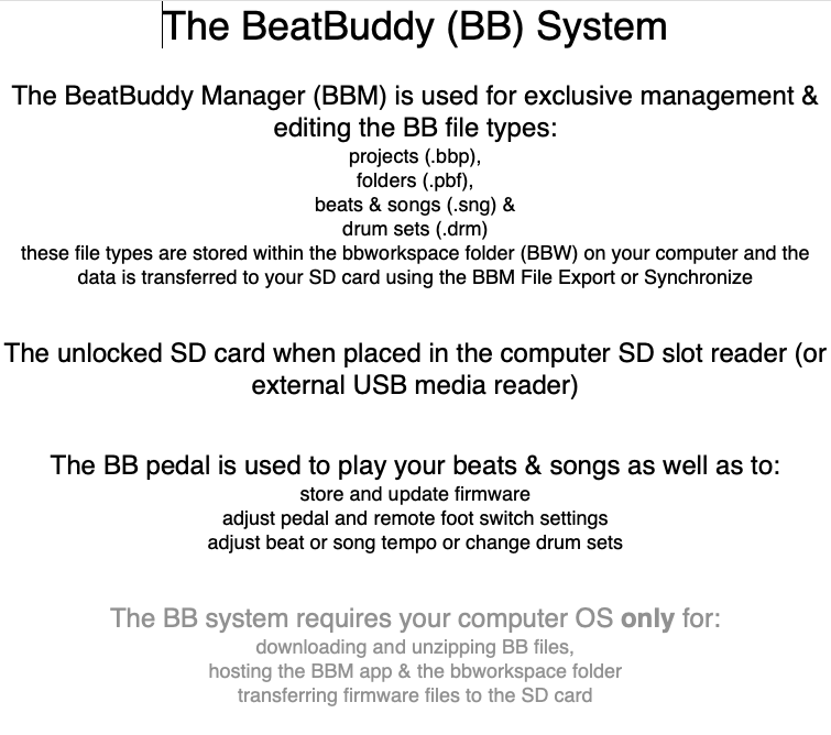 The BB System Overview